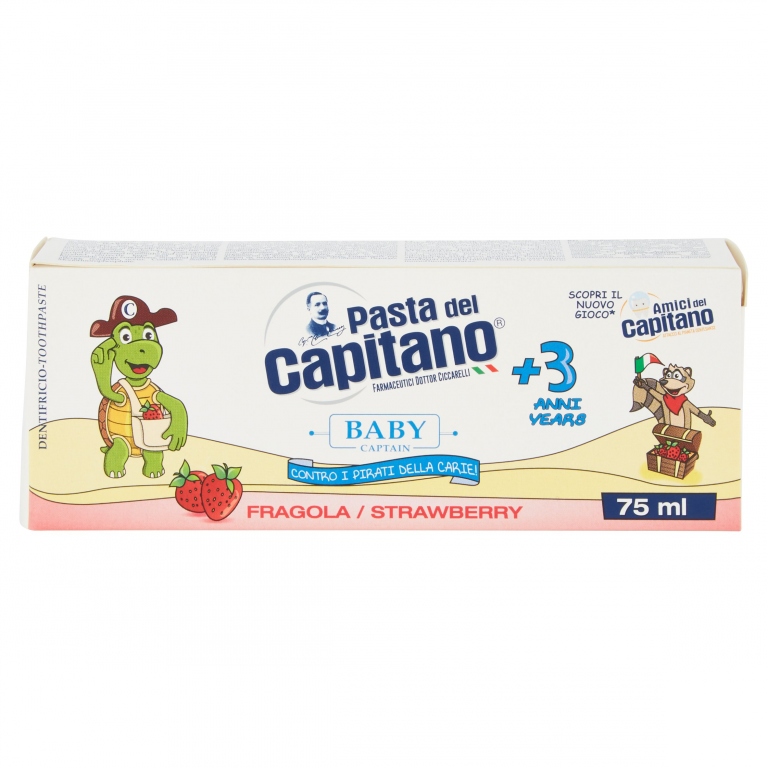 DENT.PASTA DEL CAPITANO ML.75 BABY FRAGOLA        
