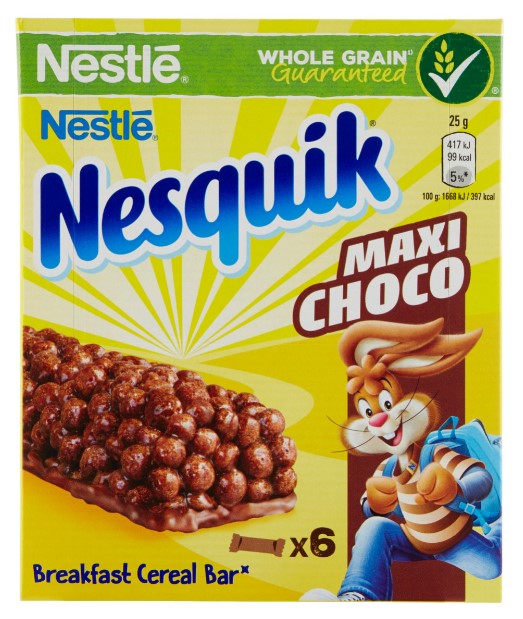 NESQUIK BARRETTE MAXICHOCO GR.150(25X6)           