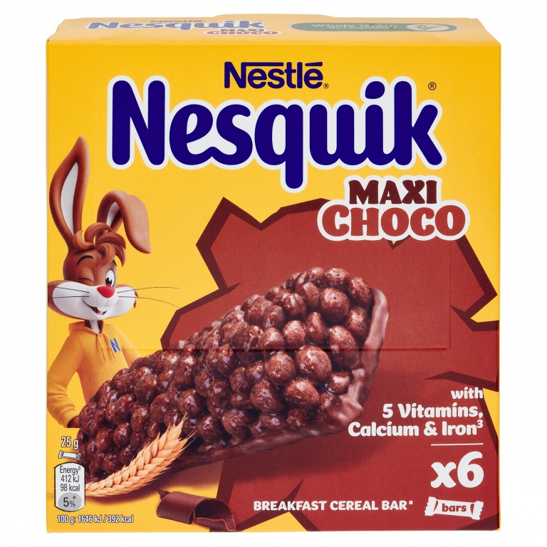 NESQUIK BARRETTE MAXICHOCO GR.150(25X6)           