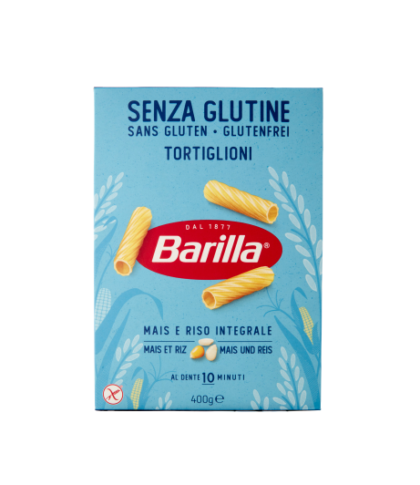 PASTA BARILLA S/GLUTINE TORTIG.GR.400             