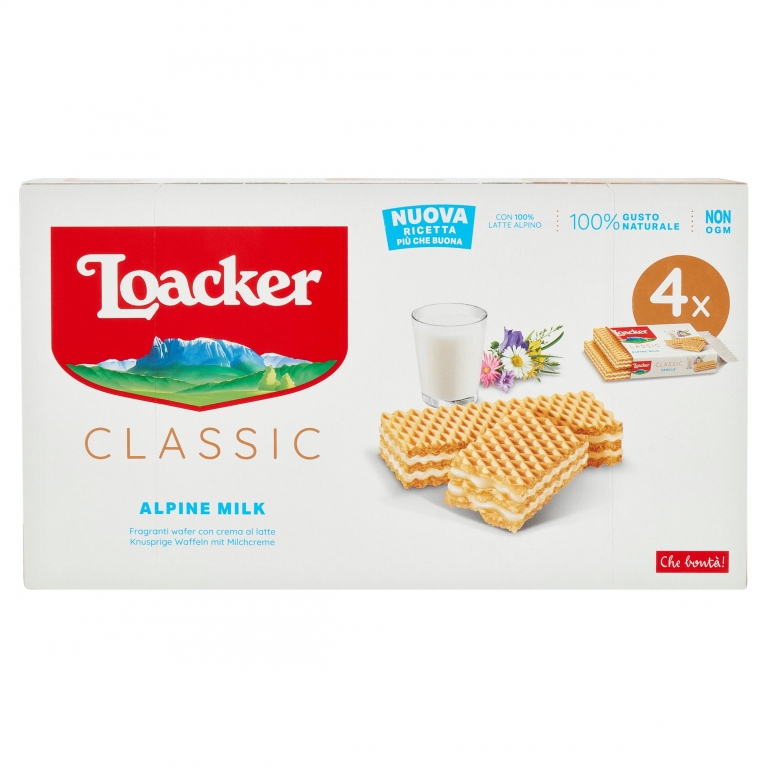WAFER LOACKER MILK GR.45X4                        