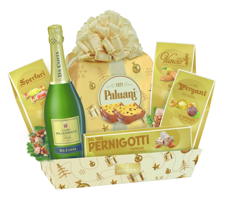 CONFEZ.CESTO LE CADEAU MERRY CHRISTMAS X7 PZ      