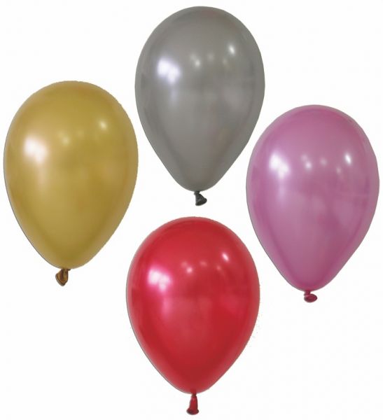 PALLONCINI MEDIUM METALIZZ.20PZ IN BUSTA Ã 26CM   