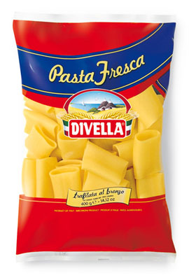 PASTA FRESCA DIVELLA PACCHERI GR.400 TRAF.BRONZO  