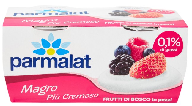 YOGURT PARMALAT 0,1% FRUTTI BOSCO GR.125X2 PEZZI  