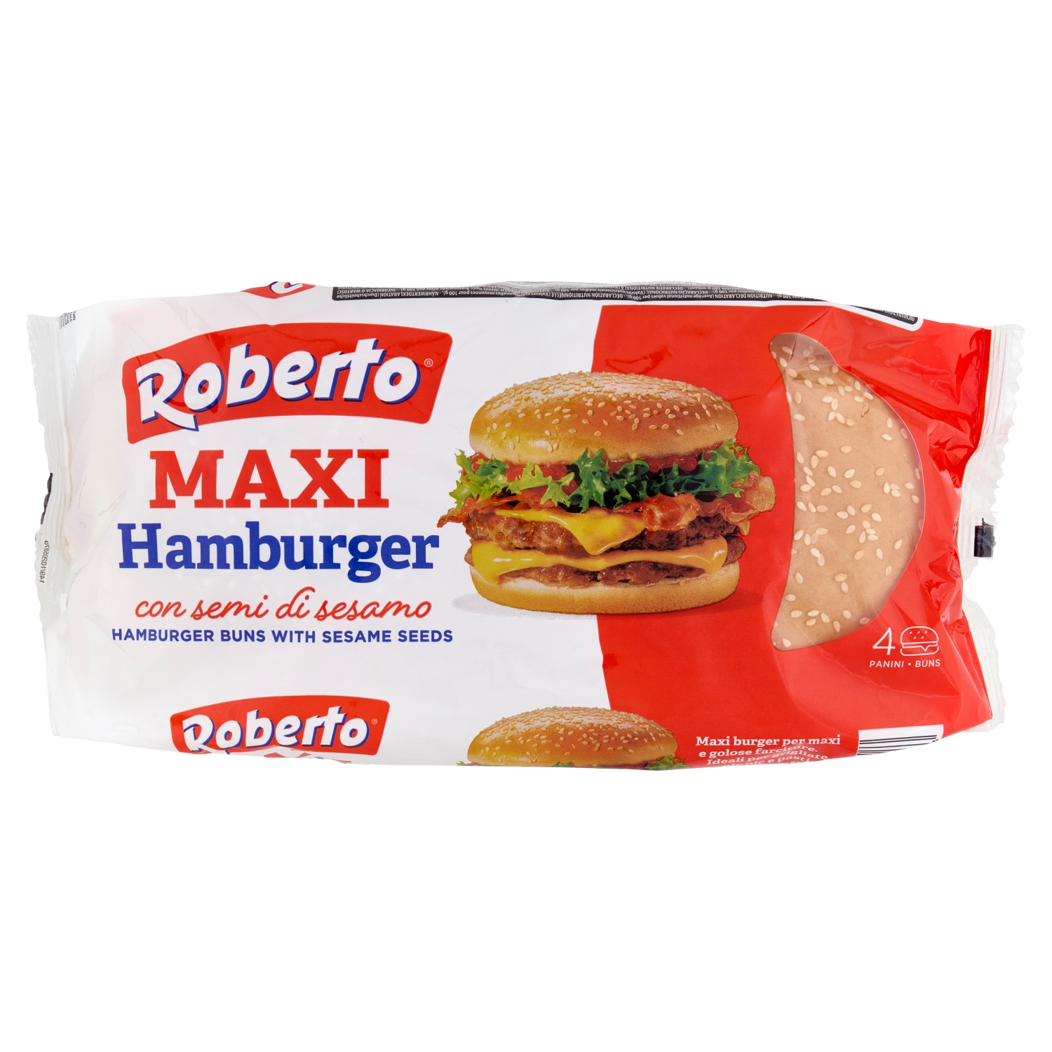 ROBERTO PANE MAXI HAMBURGER SESAMO GR.300         