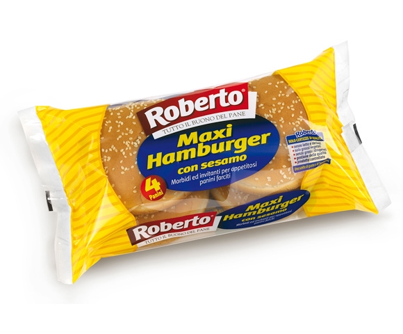 ROBERTO PANE MAXI HAMBURGER SESAMO GR.300         