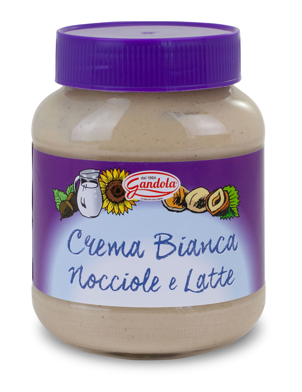 GANDOLA CREMA BIANCA NOCCIOLE GR350 VASO          