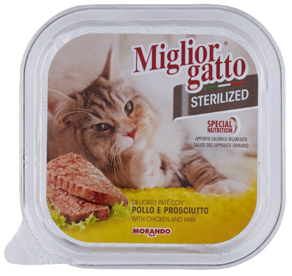 MORANDO GATTO STERILIZZATO POLLO/PROSC. GR.100    