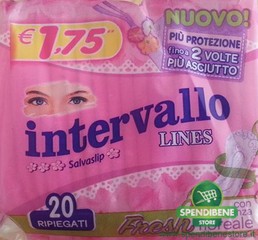 ASS.LINES INTERVALLO FRESH RIPIEGATO X20 P.SLIP   