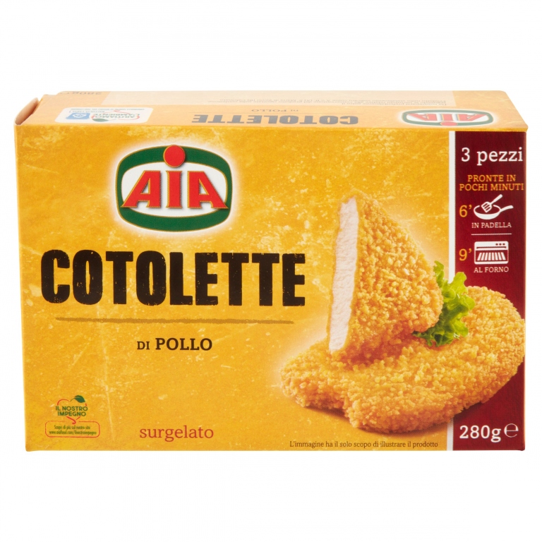 COTOLETTE DI FILETTI POLLO AIA GR.280             