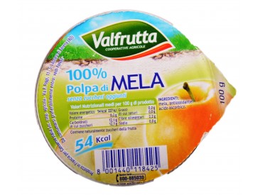 VALFRUTTA POLPA DI FRUTTA MELA GR.100X60          