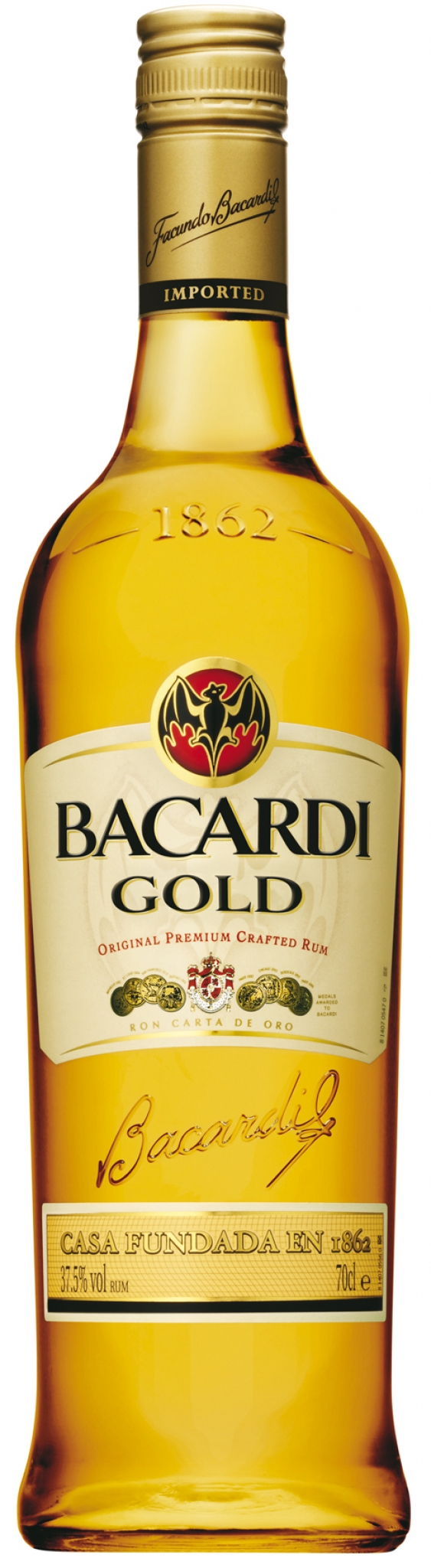 RUM BACARDI ORO (GOLD)LT1                         