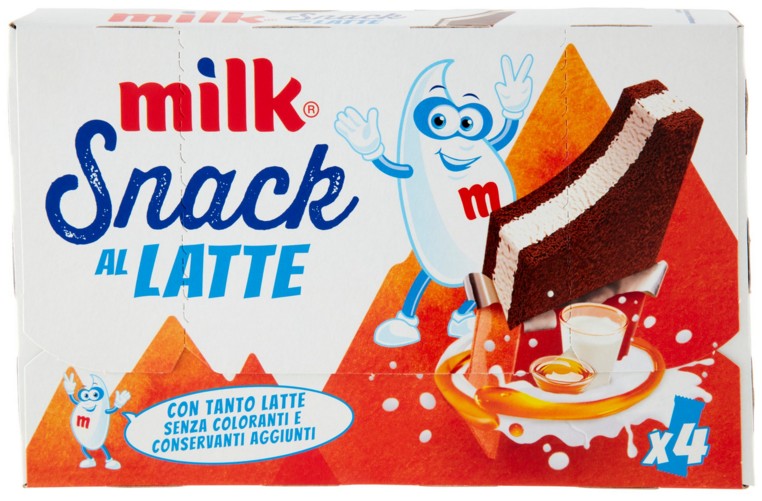 SNACK AL LATTE MILK T4X28GR.                      