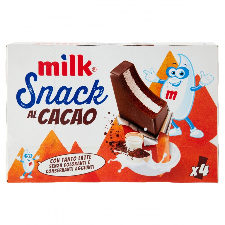 SNACK AL CACAO MILK T4X30GR.                      