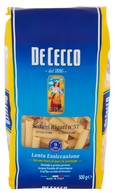 PASTA DE CECCO SEDANI RIGATI N.57 GR500           