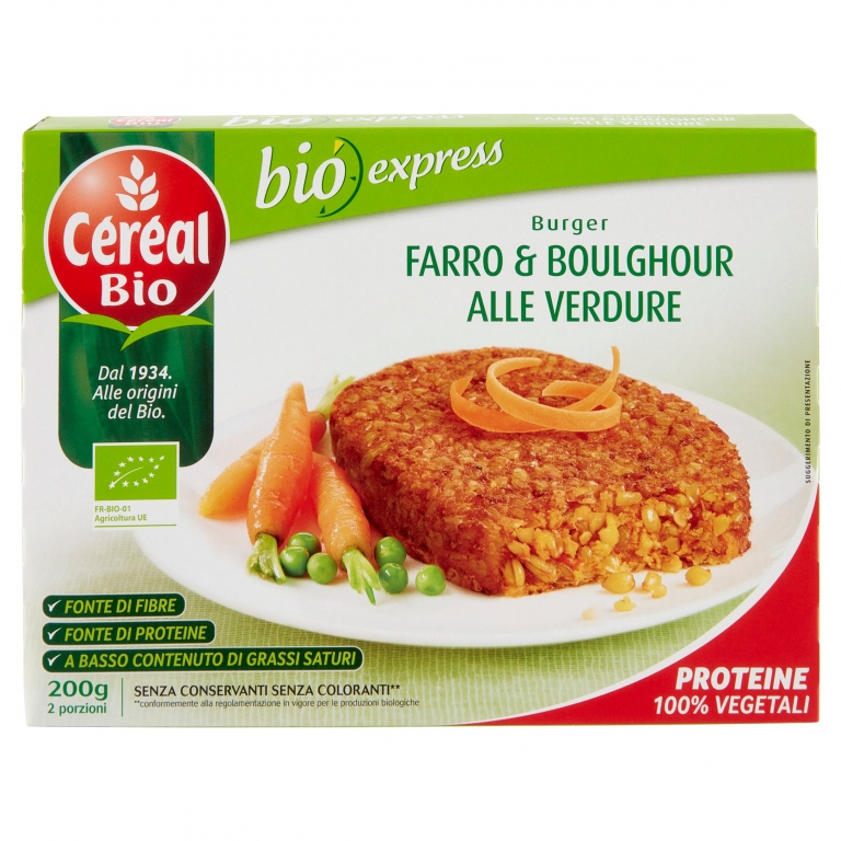 BURGER SEITAN CON VERDURE BIO GR.200              