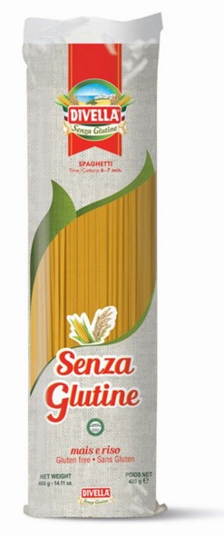 PASTA DIVELLA S/GLUTINE SPAGHETTI GR.400          