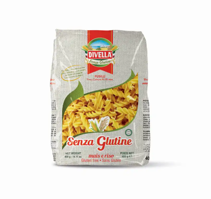 PASTA DIVELLA S/GLUTINE FUSILLI GR.400            