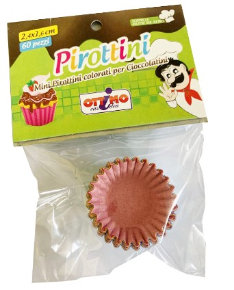 PIROTTINI PER CIOCCOLATINI OTTIMO 2,2X2CM 60PZ    