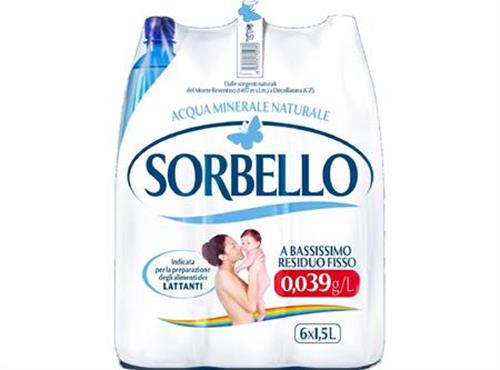 ACQUA SORBELLO NAT.LT1,5 PET                      