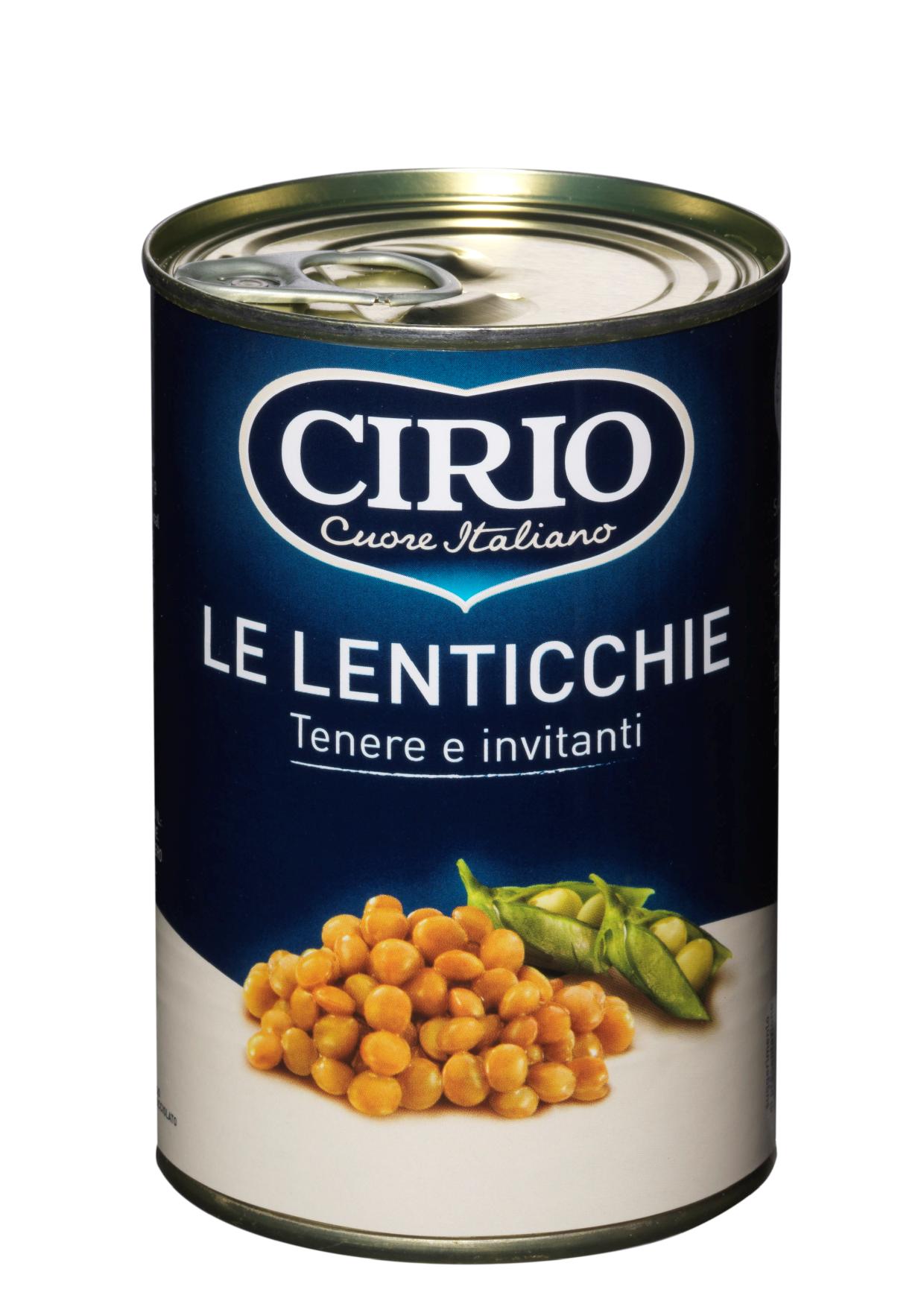 LENTICCHIE CIRIO S/SALE LATT. GR.400              