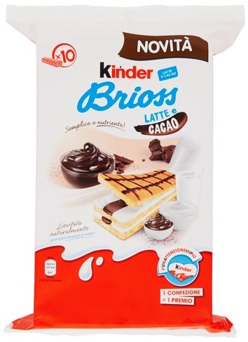 FERRERO KINDER BRIOSS LATTE/CACAO T10             