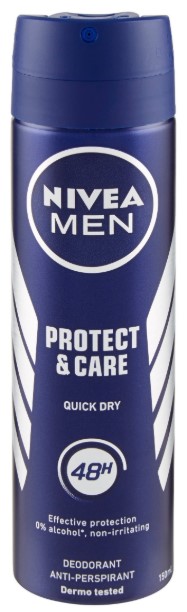 DEO NIVEA FOR MEN SPRAY PROTECT&CARE ML.150       