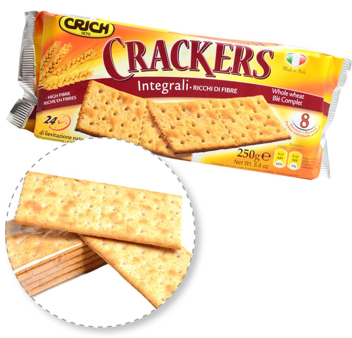 CRACKERS CRICH INTEGRALI GR250                    