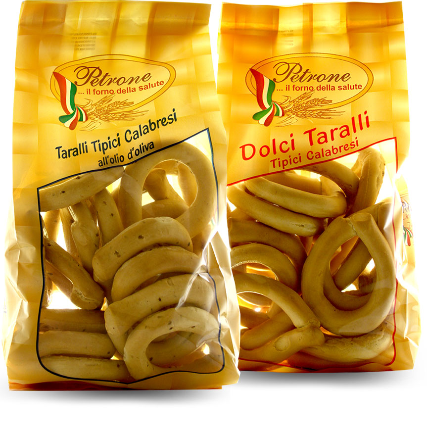 TARALLI DOLCI TIPICI CALABRESI PETRONE GR.400     