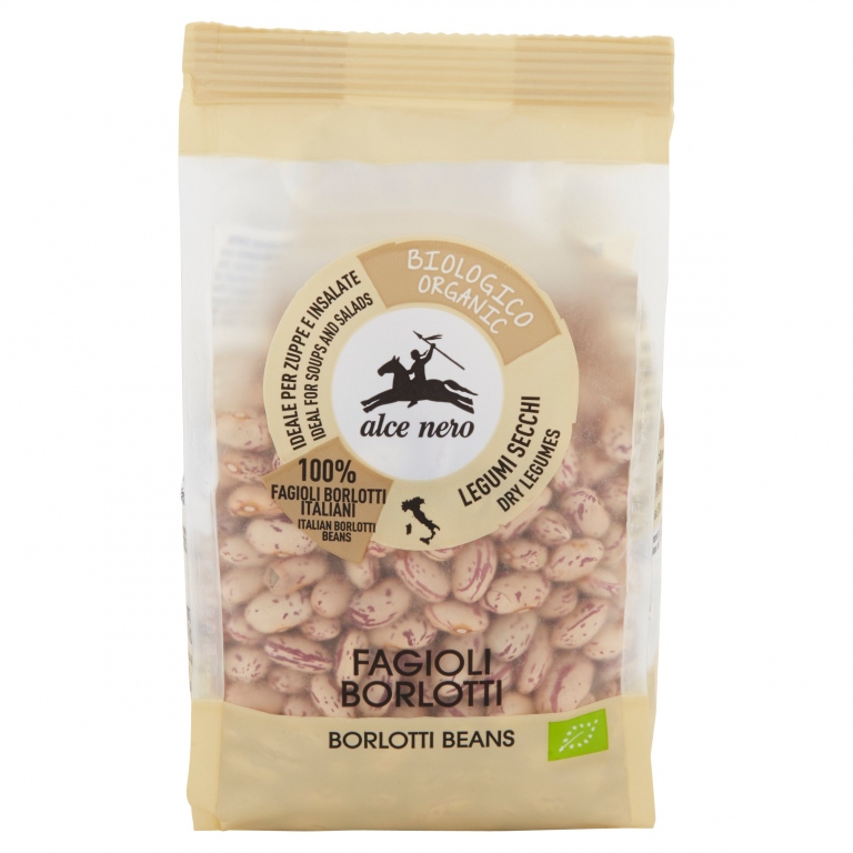 FAGIOLI BORLOTTI SECCHI BIO ALCE NERO GR.400      