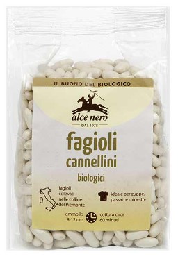 FAGIOLI CANNELLINI SECCHI BIO ALCE NERO GR.400    