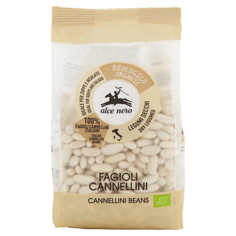 FAGIOLI CANNELLINI SECCHI BIO ALCE NERO GR.400    