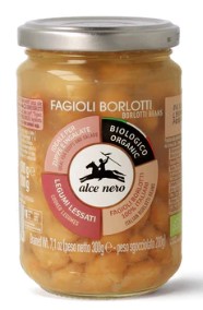 FAGIOLI BORLOTTI LESSATI BIO ALCE NERO GR.300     