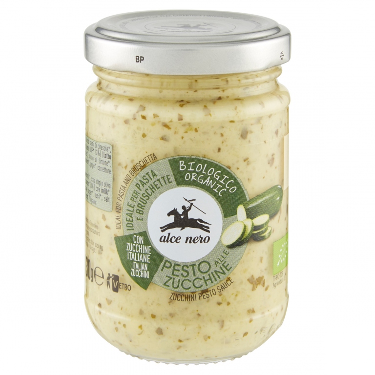 PESTO ALLE ZUCCHINE BIO ALCE NERO G130            
