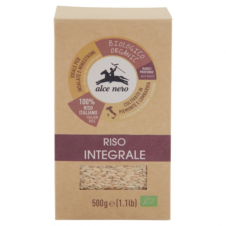 RISO INTEGRALE BIO ALCE NERO GR.500               