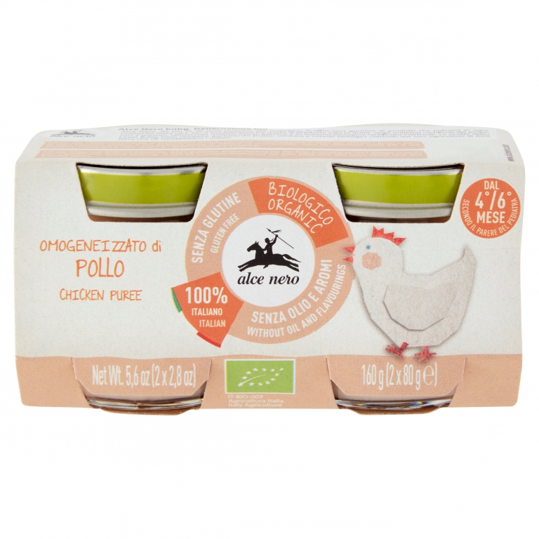 OMO BIO ALCE NERO POLLO GR.80X2                   