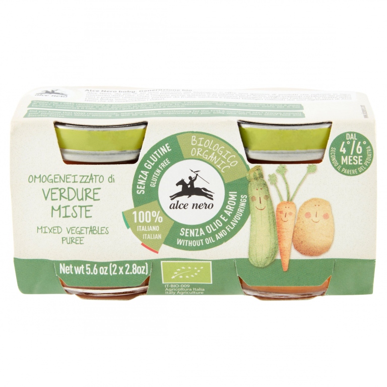 OMO BIO ALCE NERO VERDURE MISTE GR.80X2           