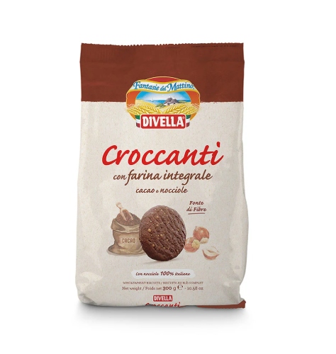 BISC. DIVELLA CROCCANTI INT. CACAO/NOCC. GR.300   