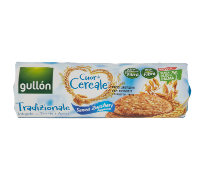 BISC.GULLON CUOR CEREALI S/ZUCCH.GR280 TUBO       