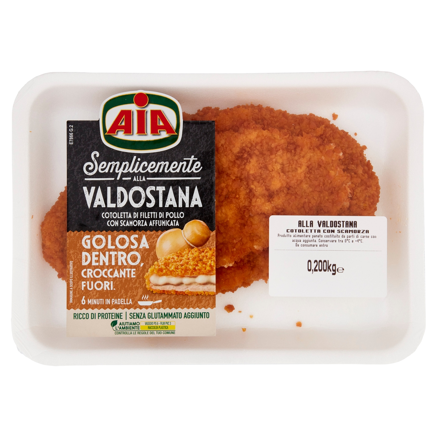 LA VALDOSTANA COTOLETTA POLLO C/SCAMORZA AIA G200 