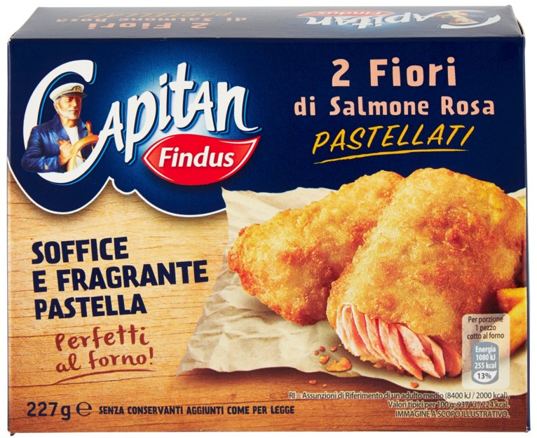 FIORI DI SALMONE ROSA IN PASTELLA FINDUS G227     