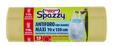 SACC.NETT.SPAZZY C/MANICI GIALLO 70X120 ANTI.LT110