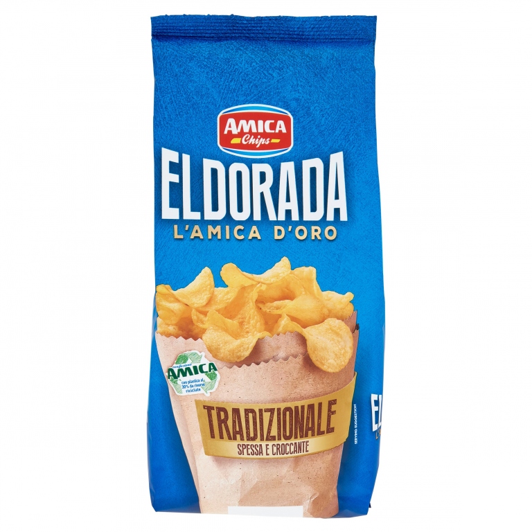 PATATINE AMICA CHIPS ELDORADA CLASSICA GR.130     