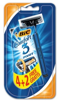 BIC RASOIO COMFORT 3 PIVOT TRILAMA 4+2            