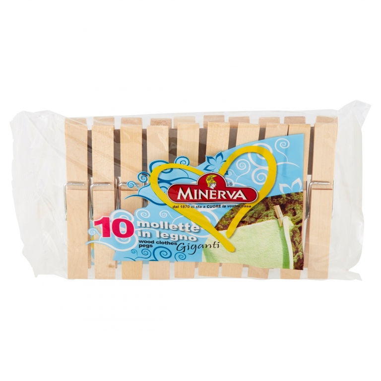 MINERVA MOLLETTE LEGNO PZ.10                      