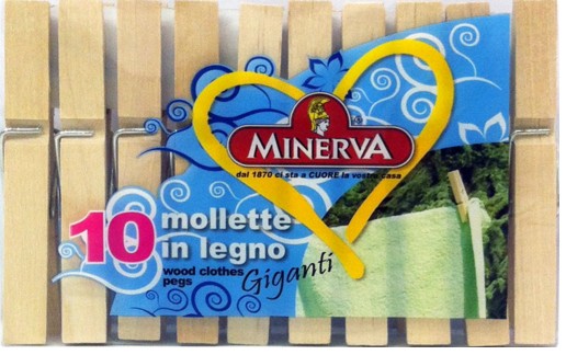 MINERVA MOLLETTE LEGNO PZ.10                      