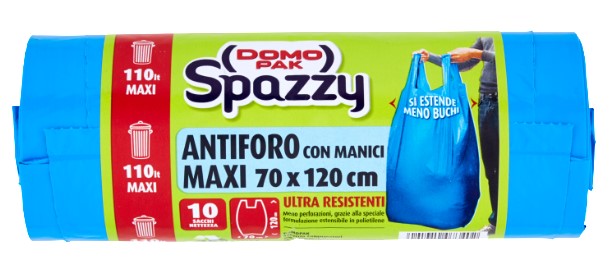 SACC.NETT.DOMOPAK SPAZZY C/MAN BLU 70X120 ANT.L110