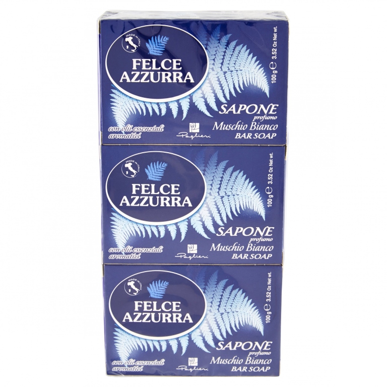 SAPONETTE FELCE AZZURRA GR.100X3 MUSCHIO BIANCO   