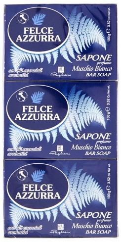 SAPONETTE FELCE AZZURRA GR.100X3 MUSCHIO BIANCO   